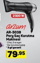 Arzum AR-5038 Pery Saç Kurutma Makinesi