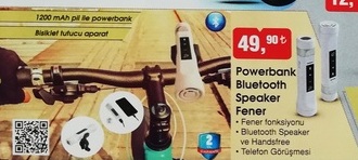 Powerbank Bluetooth Speaker Fener