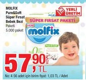 Molfix Pure And Soft Süper Fırsat Bebek Bezi