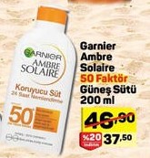 Garnier Ambra Solaire 50 Faktör Güneş Sütü