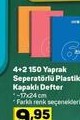 150 Yaprak Seperatörlü Plastik Kapaklı Defter