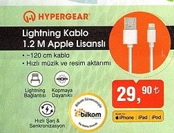 Lightning Kablo 1 M Apple Lisanslı