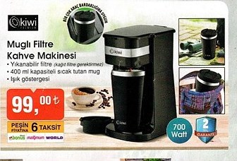 Kiwi Muglı Filtre Kahve Makinesi