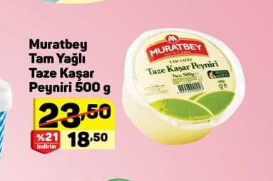 Muratbey Tam Yağlı Taze Kaşar Peyniri
