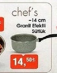 Chefs 14 cm Granit Efektli Sütlük