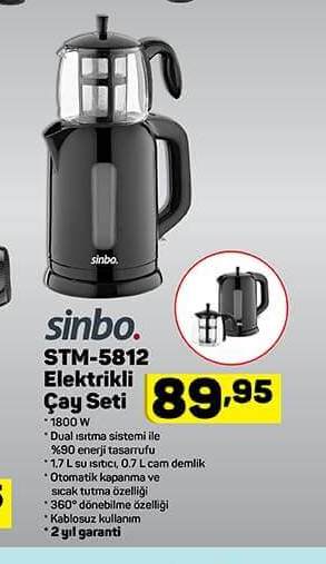 Sinbo STM-5812 Elektrikli Çay Seti
