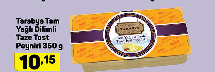 Tarabya Tam Yağlı Dilimli Taze Tost Peyniri