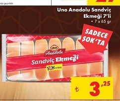 Uno Anadolu Sandviç Ekmeği