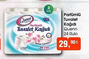 Quenn 24 Rulo Parfümlü Tuvalet Kağıdı