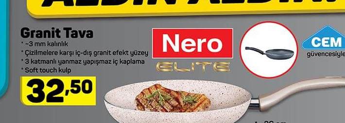 Cem Nero Elite Granit Tava