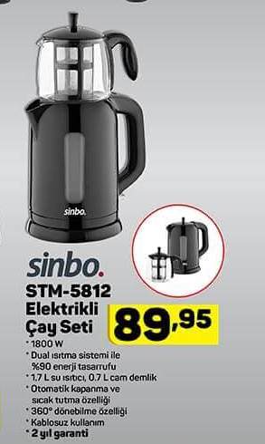 Sinbo STM-5812 Elektrikli Çay Seti