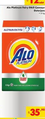 Alo Platinum Fairy Etkili Çamaşır Deterjanı