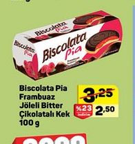 Biscolata Pia Frambuaz Jöleli Bitter Çikolatalı Kek