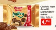 Ülker Halley Çikolata Kaplı Bisküvi