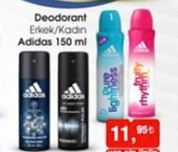 Deodorant Erkek/Kadın Adidas 150 ml