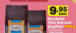Hacıbaba Türk Kahvesi Çeşitleri 400 g