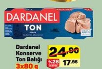 Dardanel Konserve Ton Balığı 3x80 g