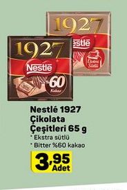 Nestlé 1927 Çikolata Çeşitleri 65 g