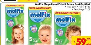 Molfix Mega Firsat Paketi Bebek Bezi Çeşitleri