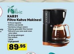 KA831 Filtre Kahve Makinesi