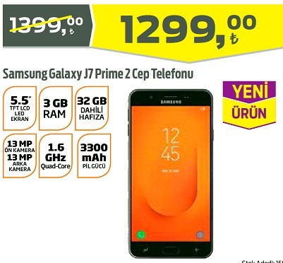 Samsung Galaxy J7 Prime 2 Cep Telefonu