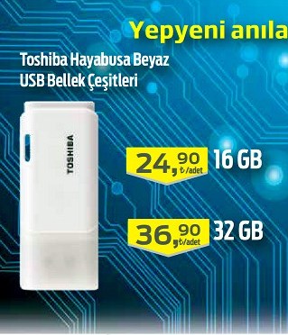 Toshiba Hayabusa Beyaz USB Bellek Çeşitleri