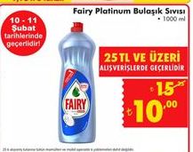 Fairy Platinum Bulaşık Sıvısı
