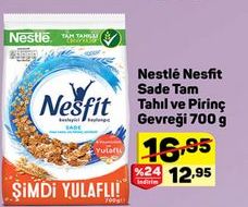 Nestlé Nesfit Sade Tam Tahıl ve Pirinç Gevreği 700 g