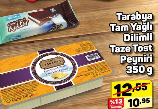 Tarabya Tam Yağl ıDilimli Taze Tost Peyniri 350 g