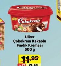 Ülker Çokokrem Kakaolu Fındık Kreması500