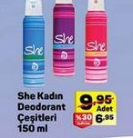 She Kadın Deodorant