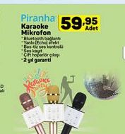 Piranha Karaoke Mikrofon Bluetooth