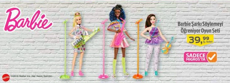 Barbie Şarkı Söylemeyi Öğreniyor Oyun Seti