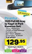 Piranha 1325 Full HD Araçiçi Kayıt ve Park Kamerası Seti