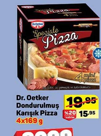 Dr. Oetker Dondurulmuş Karışık Pizza