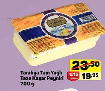 Tarabya Tam Yağlı Taze Kaşar Peyniri