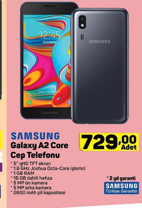 SAMSUNG Galaxy A2 Core Cep Telefonu