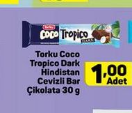 Torku Coco Tropico Dark Hindistan Cevizli Bar Çikolata