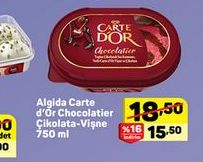 Algida Carte Dor Chocolatier Çikolata Vişne