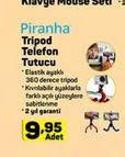Piranha Tripod Telefon Tutucu