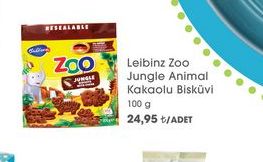 Leibinz Zoo Jungle Animal Kakaolu Bisküvi