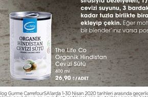 The Life Co Organik Hindistan Cevizi Sütü
