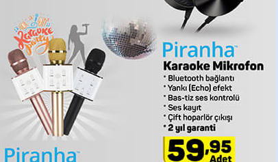 Piranha Karaoke Mikrofon