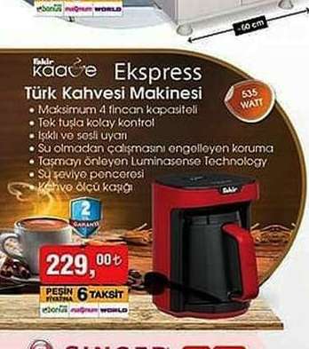 Fakir Kaave Ekspress Türk Kahvesi Makinesi