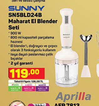 Sunny SNSBL0248 Maharet El Blender Seti