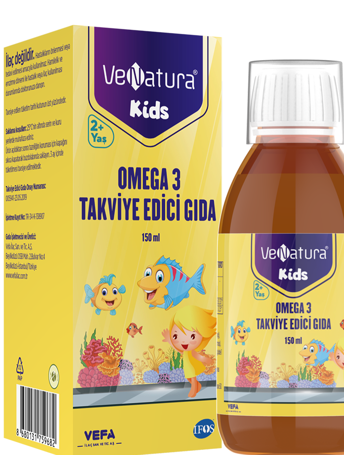 Venatura Kids Omega 3 150 ml Şurup Takviye Edici Gıda