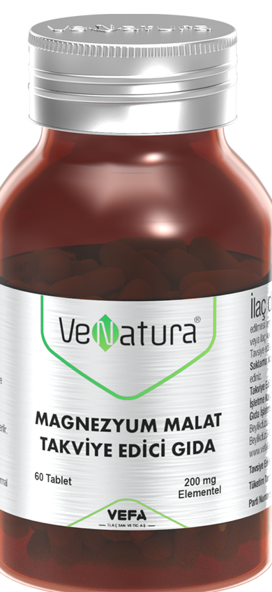 Venatura Magnezyum Malat Takviye Edici Gıda 60 Kapsül