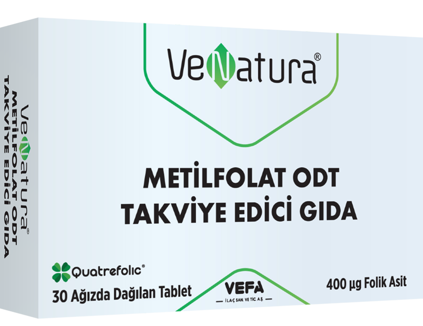 Venatura Metilfolat ODT Takviye Edici Gıda 30 Kapsül