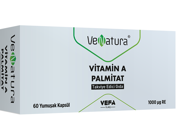 Venatura Vitamin A Palmilat Takviye Edici Gıda 60 Kapsül