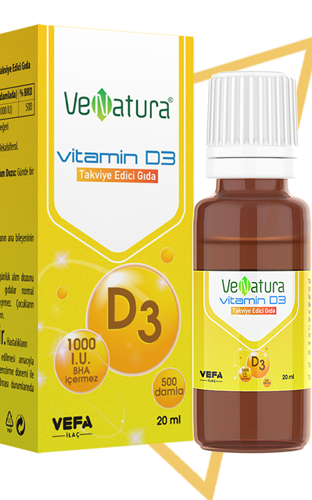 Venatura D-3 Damla Takviye Edici Gıda 20 ml
